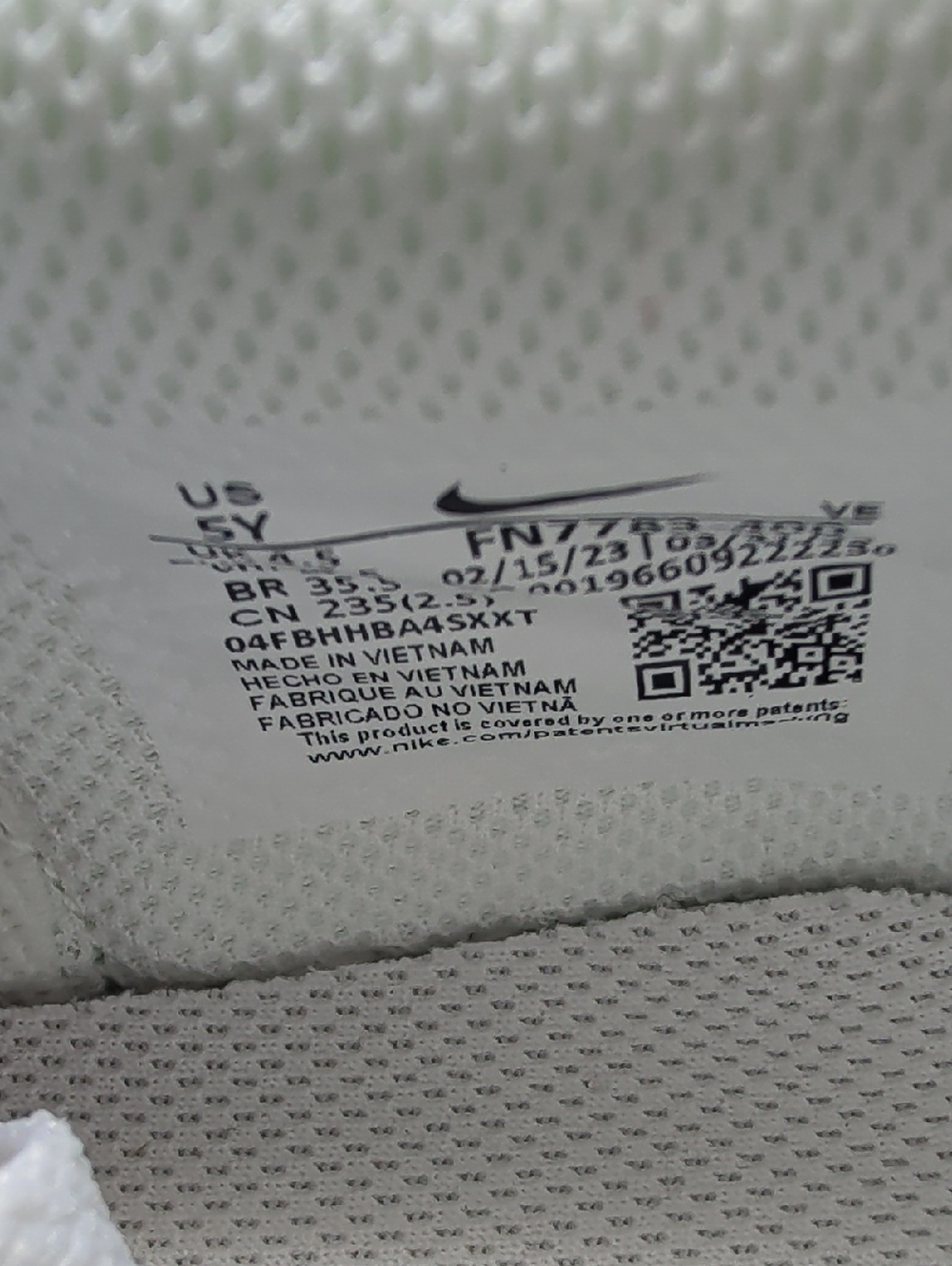 Nike Dunk Low Knicks Sneakers White Blue Orange Leather Sporty Boys Size 5Y - Picture 3 of 8